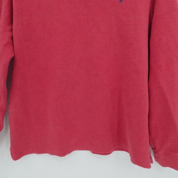 Polo Ralph Lauren Sweater Mens XXL Red 1/4 Zip Mock Neck Preppy Golf Dad - Picture 3 of 13